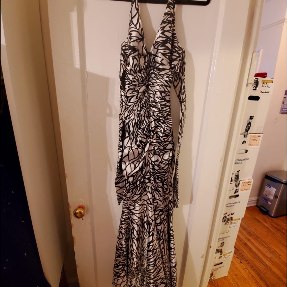 Beautiful backless Morgan & co. Mermaid gown